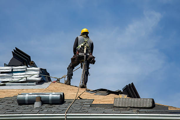 Professional Roof Replacement technician working in Milford, NJ